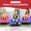 Round Red Illuminated On/Off Switch for The Kidzone 12V Bumper