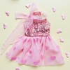 Yaopelky Small Dog Princess Dresses Sparkly Sequin Dog Cat Dress