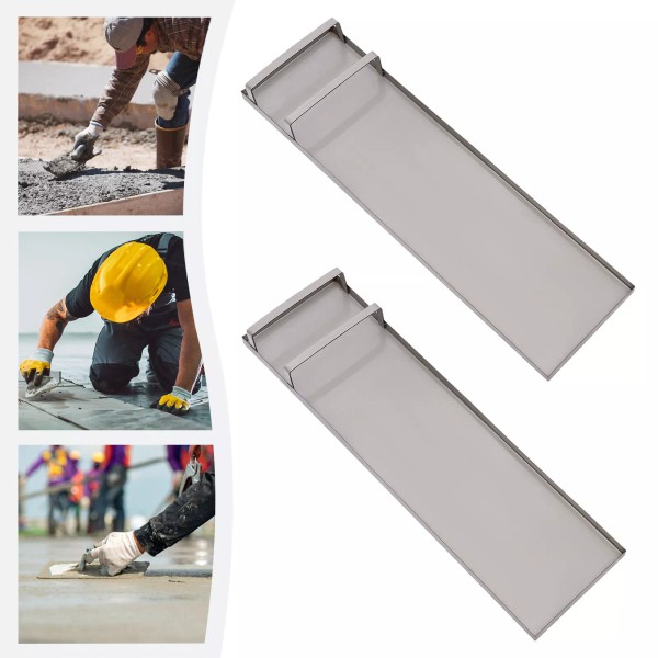 TBVECHI 28"x8" Stainless Steel Concrete Slider Knee Boards Pair Sliding