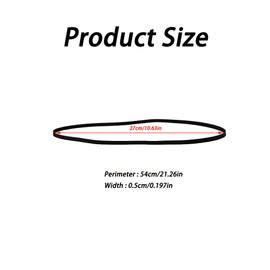 Turntable Drive Belt, 270mm, 2-Pack, for Nostalgia Record Players and Belt-Driven Turntables