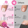 UNA GELLA Square Gel Toe Tips - 504pcs, 15 Sizes,