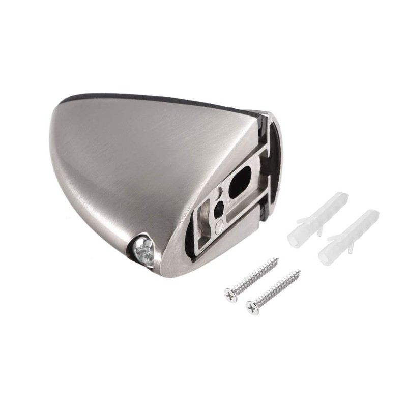 sourcing map Glass Shelf Bracket Wall Mount Adjustable Zinc Alloy