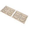 10pcs Tattoo Scalp Practice Skin Front Side Ink Free Rubber