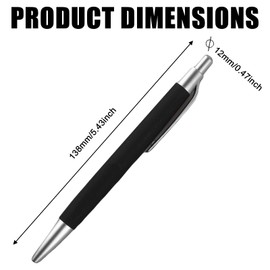 Leikurvo Pack of 50 Ergonomic Ballpoint Pens: Non-Slip Retractable Ballpoint Pen Large Capacity Ballpoint Pen for Office and Household Pen Blue Writing Case Colourful Colour Random