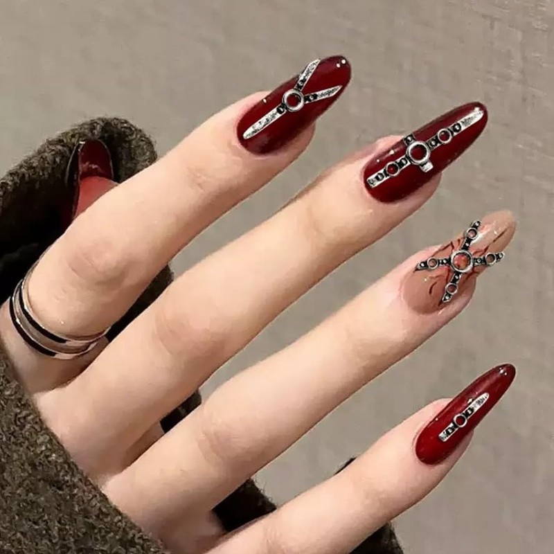 NAIL ANGEL Nail Accessories Random Mixed 50pcs Punk Exaggerated Dark