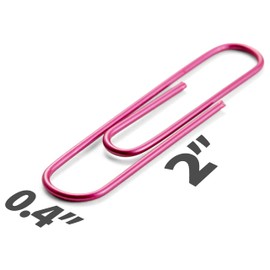 Officemate PVC-Free Assorted Color Coated Giant Paper Clips, 200 per Tub (97226)