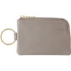 SLIP-ON Key Pouch, Mini Greige OSL-2002-GGE Genuine Leather, Key Case,