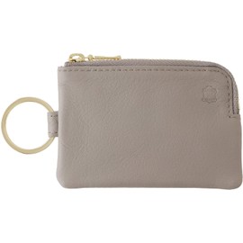 SLIP-ON Key Pouch, Mini Greige OSL-2002-GGE Genuine Leather, Key Case, Accessory Case