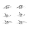 MIXIA 3 Pairs/Set Charm Post Stud Earrings Jurassic Park Animal