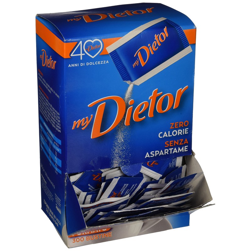 Dietor - Dolcificante Zero Calorie Senza Glutine, Box Da 300
