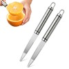 2-Pack Stainless Steel Grapefruit Knife Curved Serrated Blade – Ergonomic