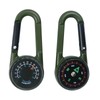 Compass with Carabiner Hook, Thermometer, Carabiner Hook, Mini Compass, Compass