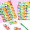 Pack of 20 Children's 2B Erasers, Cube Rainbow Eraser, High-Quality