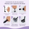 Mano de práctica para uñas acrílicas, maniquí de silicona realista