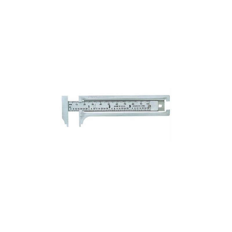 General Tools 132ME 3-Inch English and Metric Pocket Sliding Bar