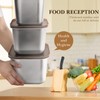 Linkidea 3 Pcs Stainless Steel Food Storage Containers Set, Metal