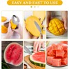 Silver Mango Slicer, Mango Cutter Tool Watermelon Cutter Slicer Tool,