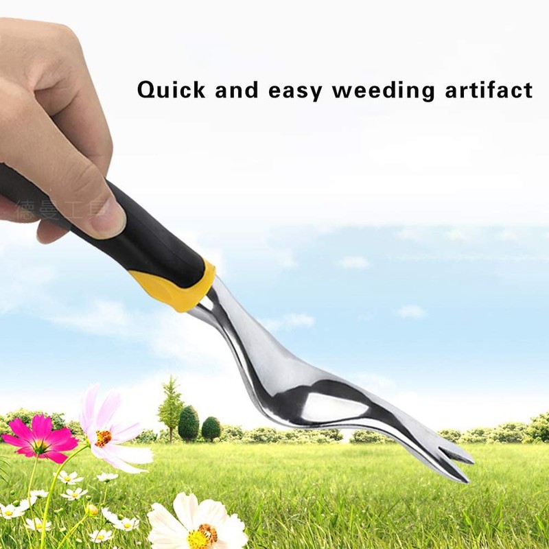 Hand Weeder Remover Tool Manual Weed Puller Bend-Proof Weed Puller