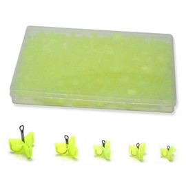 Piscorush Hook Covers 150 Pcs Value Safety Caps Fishing Hooks 5 Sizes Hook Protectors Fishing Tackle Lure Caps with Plastic Case Lightweight Easy to Install Safety Protection Fishing Tackle Fishing