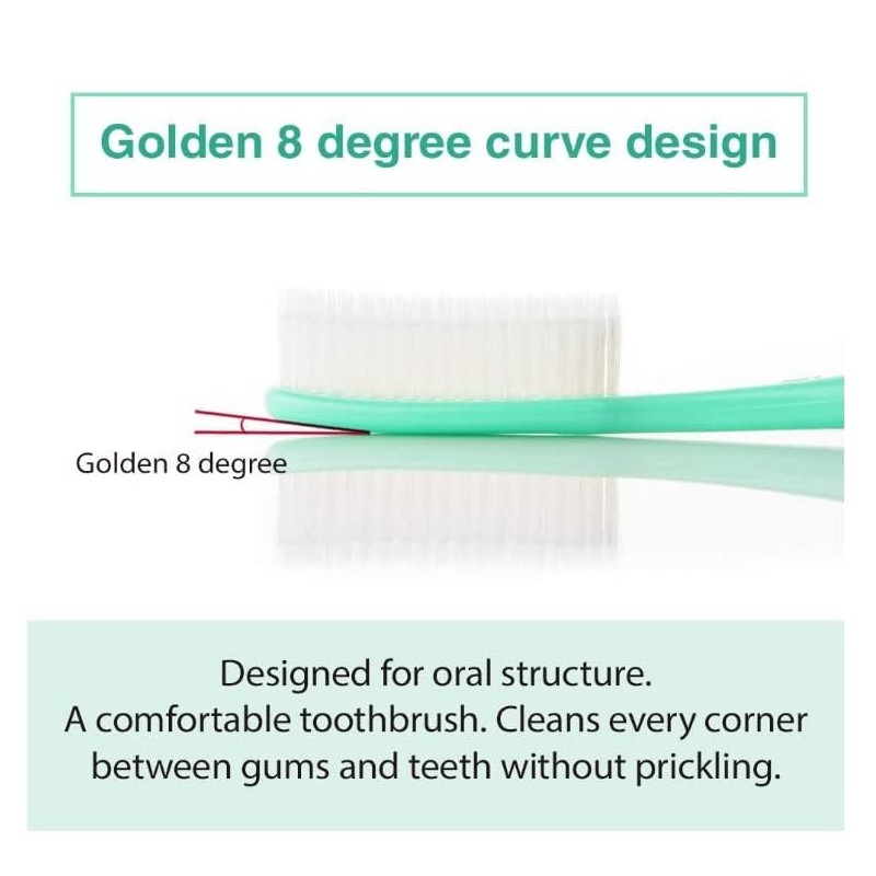 Samjung Wangta Soft Toothbrush, 10 Pack (Stone White) – Best