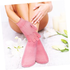 Baluue 2 Sets Spa Moisturizing Socks Hand Gloves Foot Mask Moisturizing Dry Skin Socks Moisturizing Gel Socks Hydrating Socks Women Socks Men Feet Fingerless Thermals Overnight Cotton