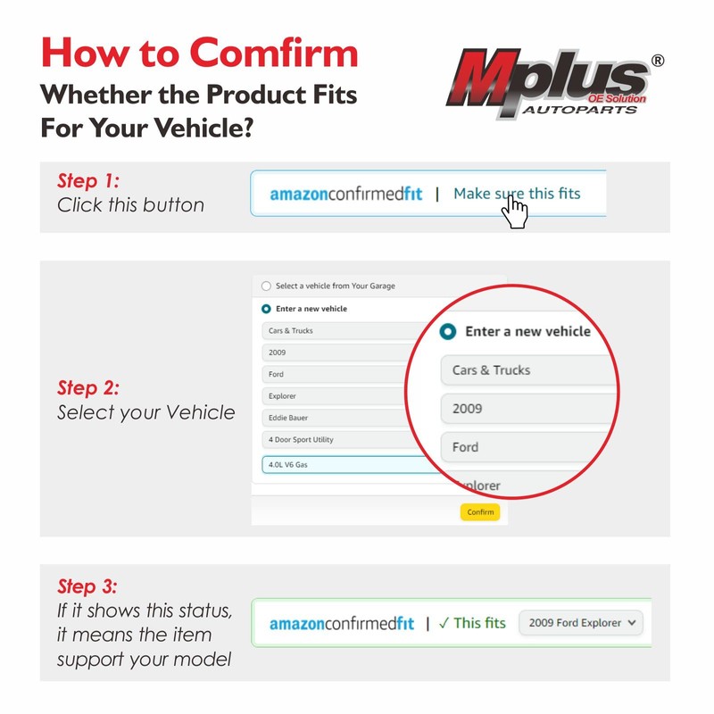 MPLUS Engine Water Pump fits 2002-2008 for Mini Cooper 1.6L