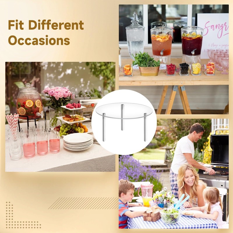 Homaisson Homaisson 3PCS Drink Dispenser Stand, Acrylic Beverage Dispenser Stand,