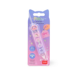 Legami Colla a Nastro Meow, Nastro Adesivo, a Forma di Zampa, Incolla in Pochi Secondi con Precisione, 2x10 cm