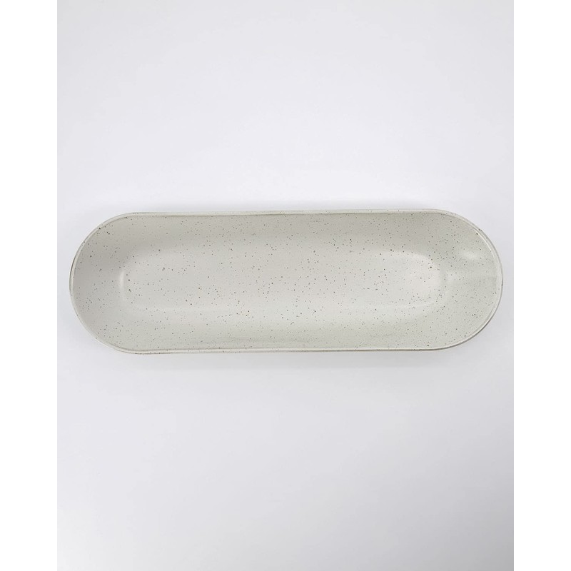 House Doctor Pion 206260130 Serving Dish Grey / White Stoneware