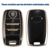 X AUTOHAUX Car Remote Key Fob Case Cover 4 Button