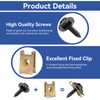 100 Stück Karosserieschrauben, 50 Sätze Blechmutter Schraube Mutter Clip Kit,