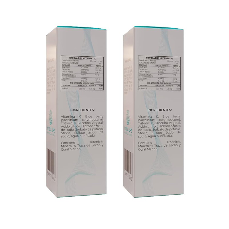 INDIGO LIFE NUTRACEUTICOS Pack Doble Vitamina K Ionizada – Equilibrio