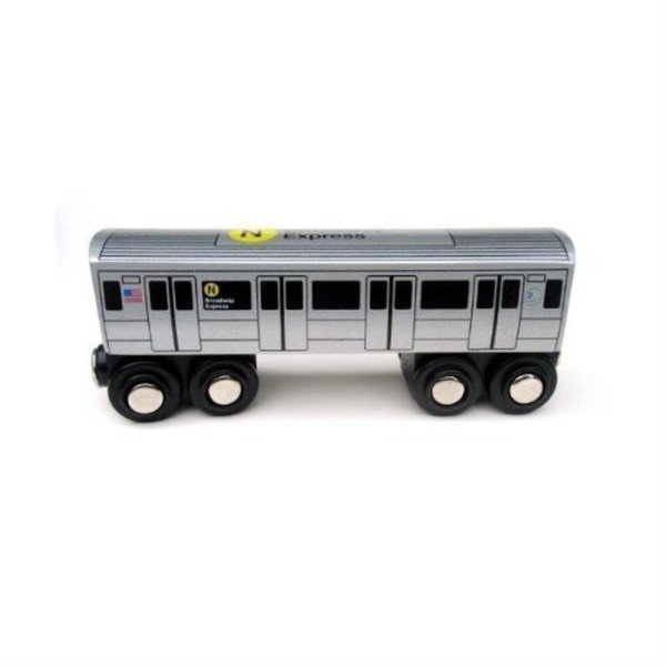 Munipals New York City Subway Wooden Railway (B Division)–Child Safe