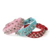 DOGGYZSTYLE Spiked Studded Rivet Leather Dog Collar for Cats Puppy