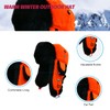 Alkaidstar Fur Winter Trapper Hat,100% Rabbit Fur Aviator Ski Trapper