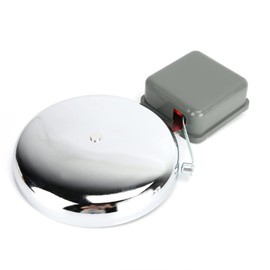 Extra Loud Doorbell Electric Bell 8 Inch Alarm Bell Electric Doorbell Wired Multipurpose Signal Bells for School Industrial Shop Mall Homes(110V)