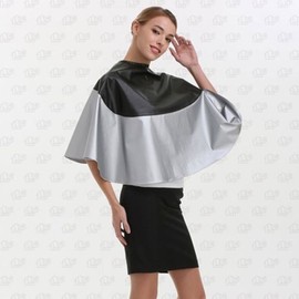 Professional Hair Salon Perm & Dyeing Cape Gown Two-tone Silver