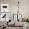 4 Light Rustic Chandelier, Farmhouse Lantern Fixture with Brushed White