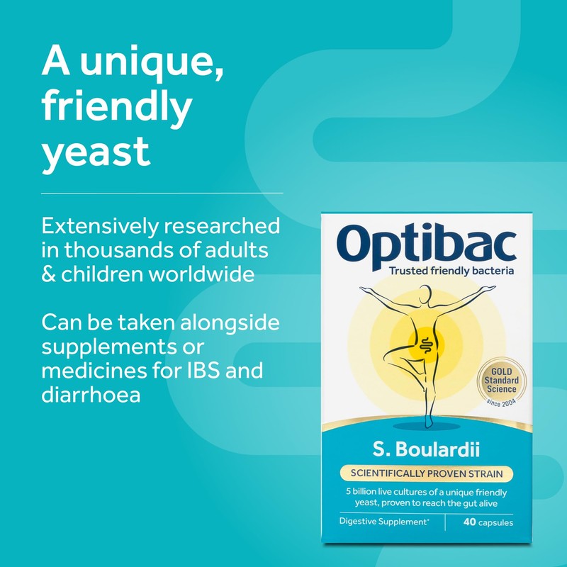 Optibac Probiotics Optibac Probiotics Saccharomyces Boulardii | 5 Billion Friendly