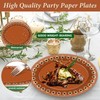 50Pcs Platos De Barro Mexicanos Mexican Fiesta Oval Paper Plates