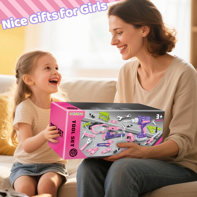 Kids Tool Set with Portable Tool Box & Electronic Toy