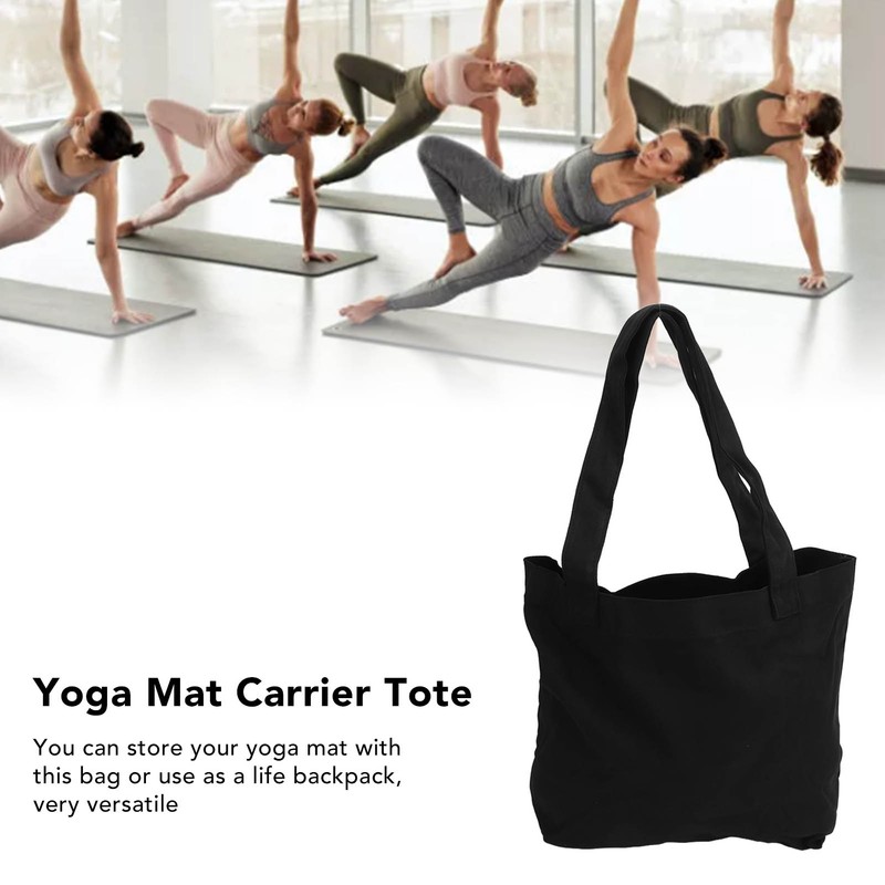 Yoga Mat Carrier Tote Portable Storage Canvas Carryall Shoulder Bag