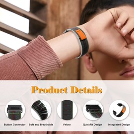 RanBluu QuickFit 26 mm Nylon Strap for Fenix 8 51 mm/Enduro 3/Fenix 7X/7X Pro/7X Pro Solar/Fenix 6X, Velcro Wristbands, Sport Loop Replacement Strap for Garmin Descent Mk3i, Colourful