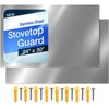 (2 Pack)24" x 30" Reversible Metal Backsplash Matching screws |