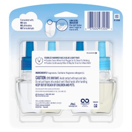 Febreze Odor-Fighting Fade Defy PLUG Air Freshener Refill, Heavy Duty Crisp Clean, (2) .87 fl. oz. Oil Refills