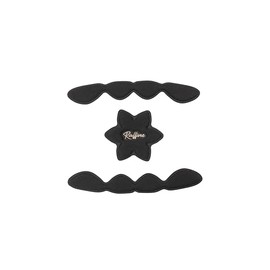 OGK KABUTO Helmet Repair Parts Rafine Inner Pad Set, 2.4 inches (6 cm), Black