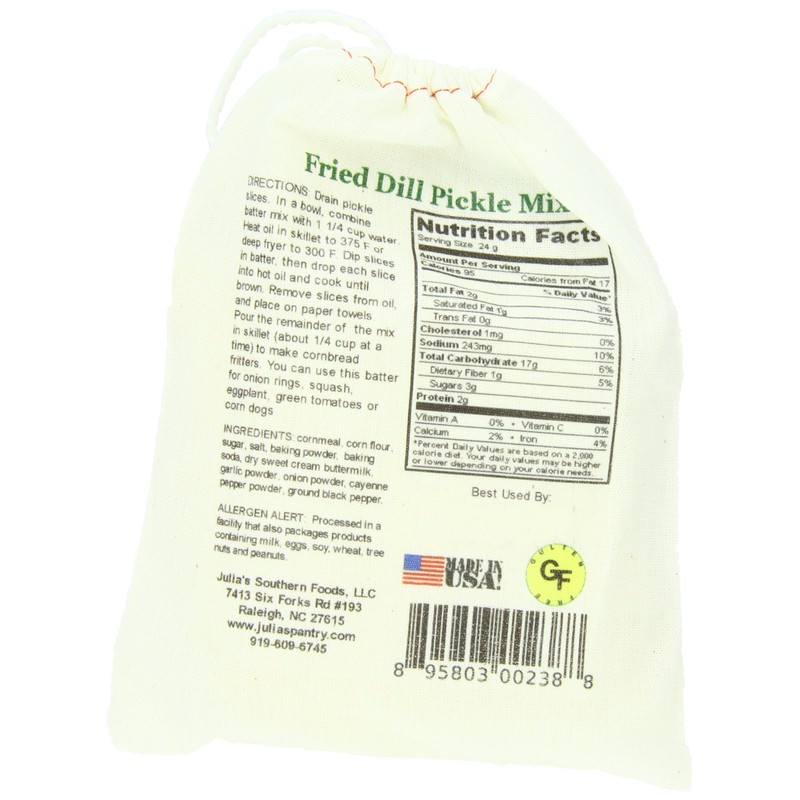 Julia's Pantry Fried Dill Pickles Mix, Cloth, 9 Ounce