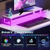 DEVAISE Gaming L Shaped Desk with Power Outlets & LED