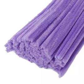 Bulk Package of 1000 Lilac 12" Long 6mm Diam. Pipe Cleaners
