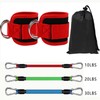 Dickly 3 Pieces Ankle Resistance Bands Set Ankle Bands Workout